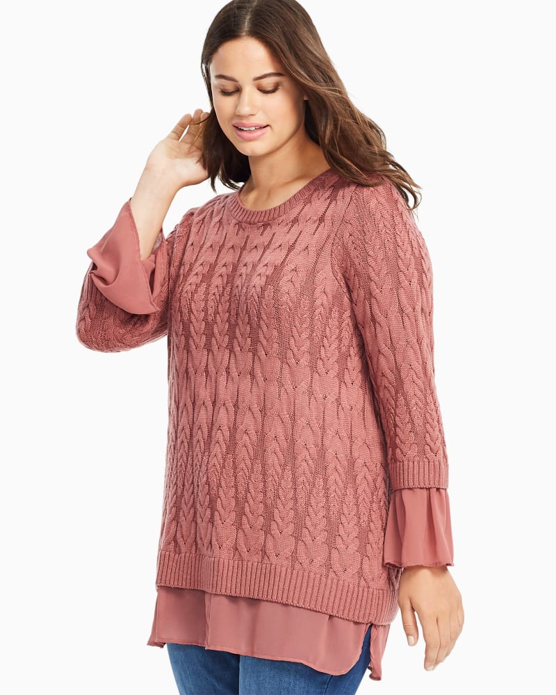 Side of plus size Dalibel Layered Tunic Sweater by East Adeline | Dia&Co | dia_product_style_image_id:117741